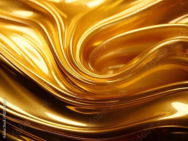 Obraz abstract gold background created with generative ai