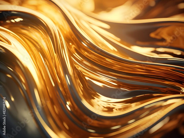 Fototapeta abstract background with waves created with generative ai