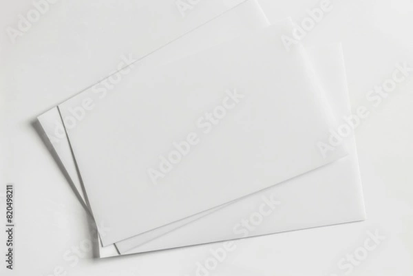 Fototapeta Paper Mockup on Isolated Background created with Generative AI