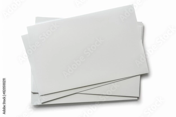 Fototapeta Paper Mockup on Isolated Background created with Generative AI