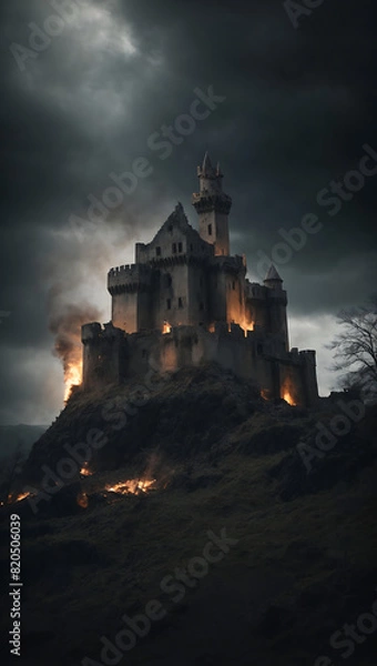 Fototapeta castle in the night