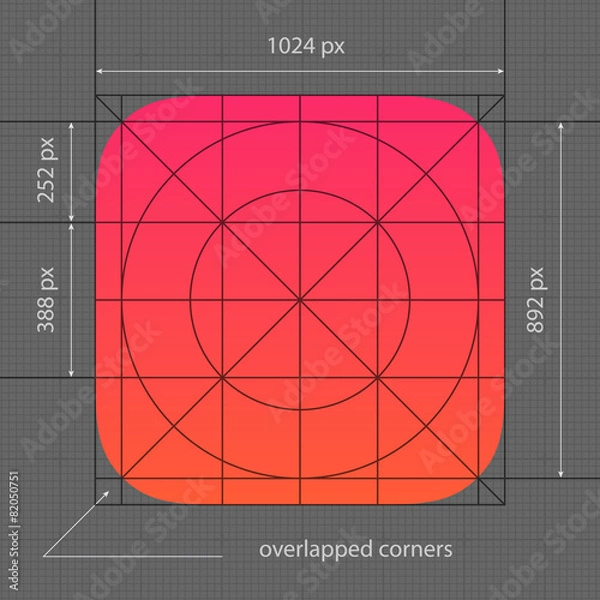 Fototapeta App Icon Template