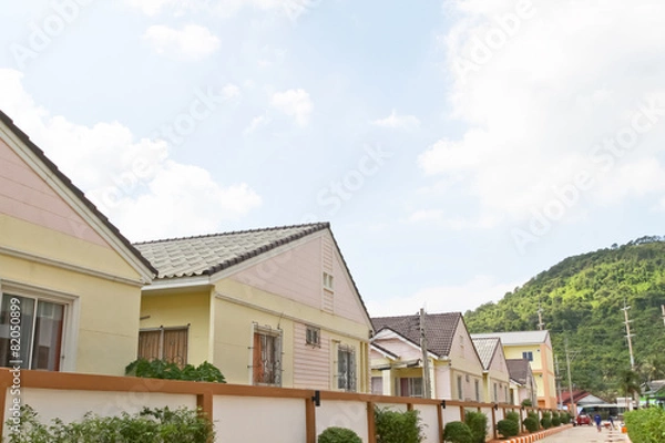 Obraz Modern apartment complex exterior