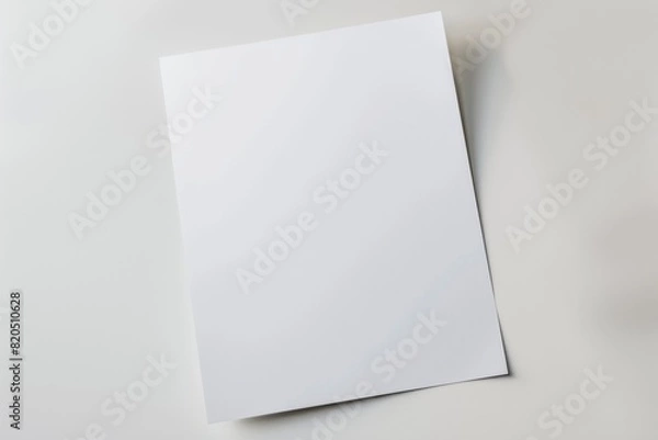 Fototapeta Paper Mockup on Isolated Background created with Generative AI