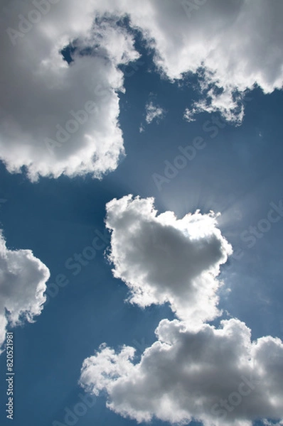 Obraz Blue sky with clouds