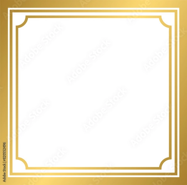 Obraz Minimalist golden frame
