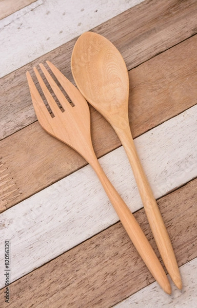 Obraz folk on wooden table
