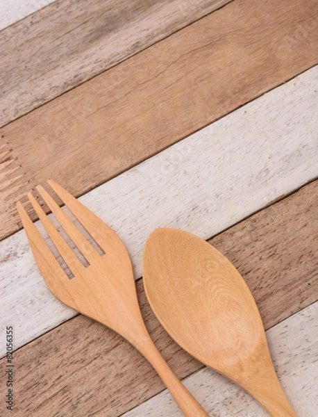 Obraz folk on wooden table