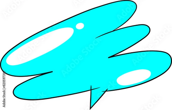 Fototapeta Speech bubble element vector