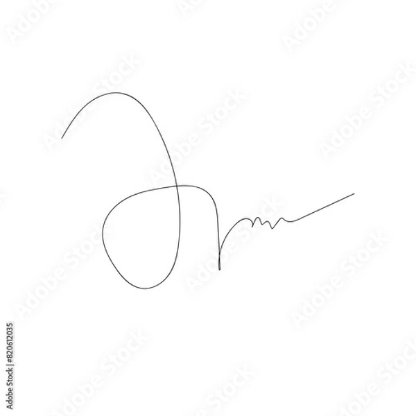 Obraz Signature Lettering