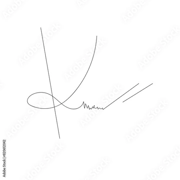 Obraz Signature Lettering