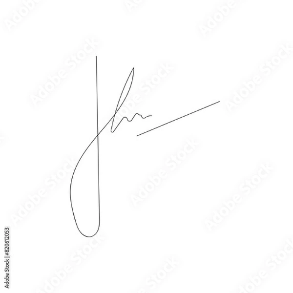 Obraz Signature Lettering