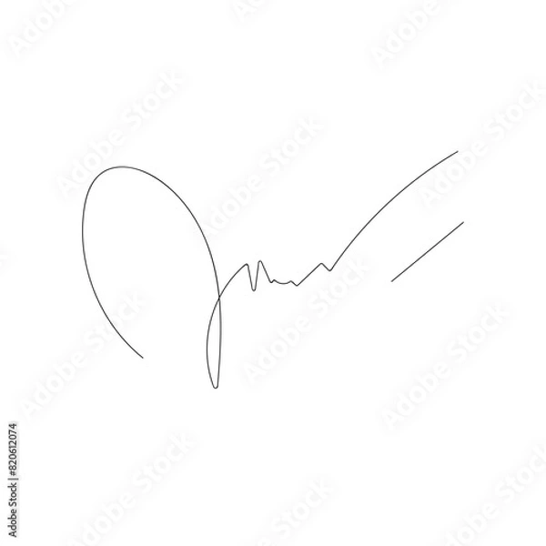 Obraz Signature Lettering