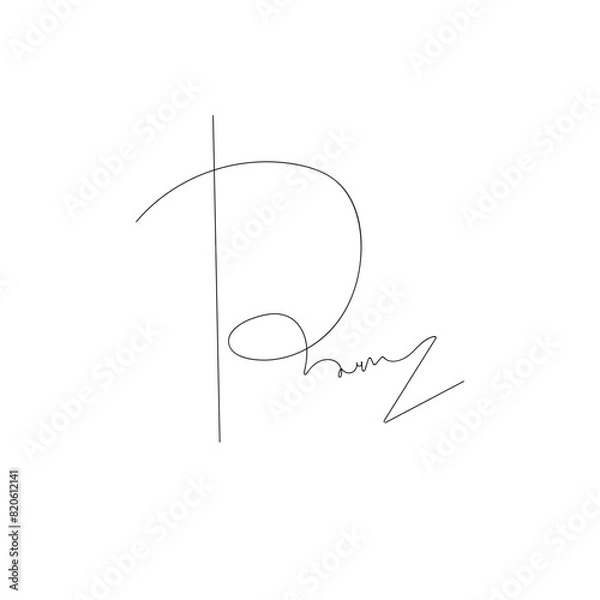 Obraz Signature Lettering