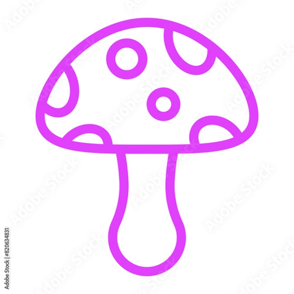 Fototapeta Mushroom Vector Icon Design Illustration