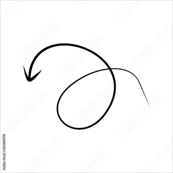 Fototapeta Modern Scrible Abstract Line Vector Element