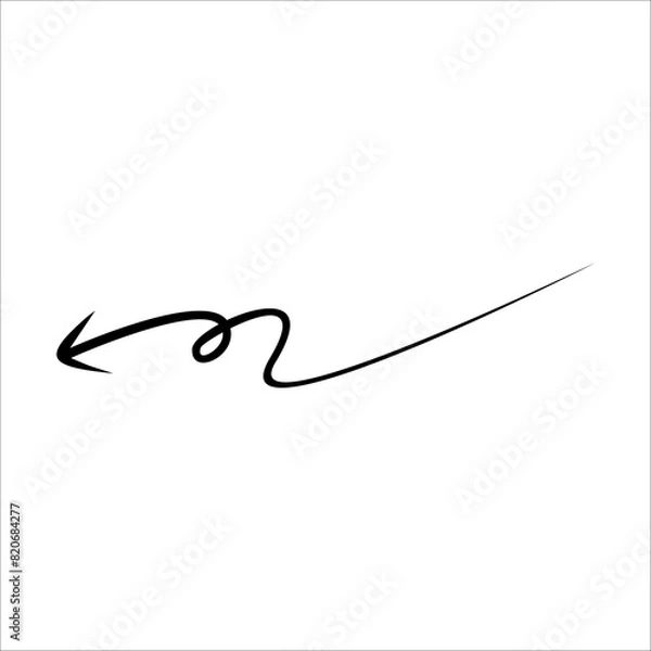 Obraz Modern Scrible Abstract Line Vector Element