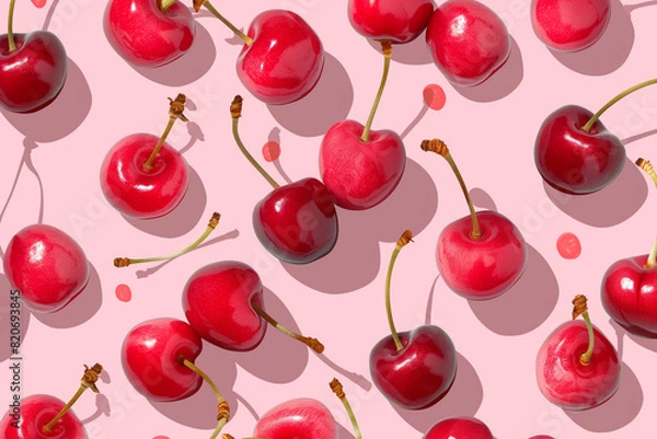 Obraz Fresh cherry background.