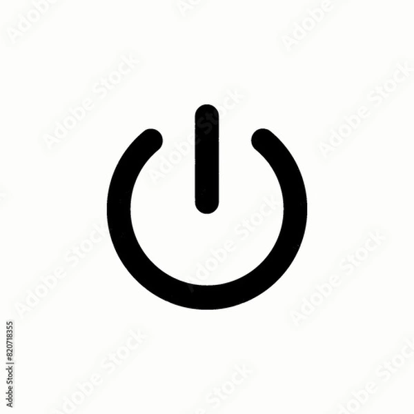 Fototapeta power button icon