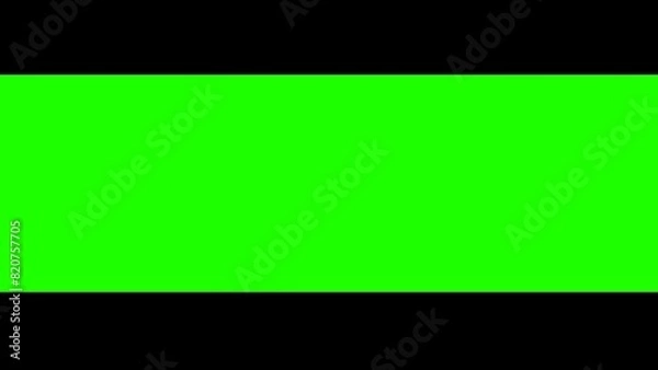 Obraz cinematic black bars green screen