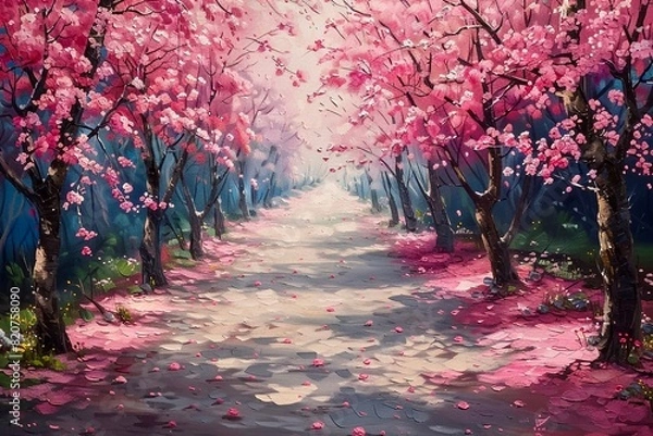 Obraz spring, oil painting 