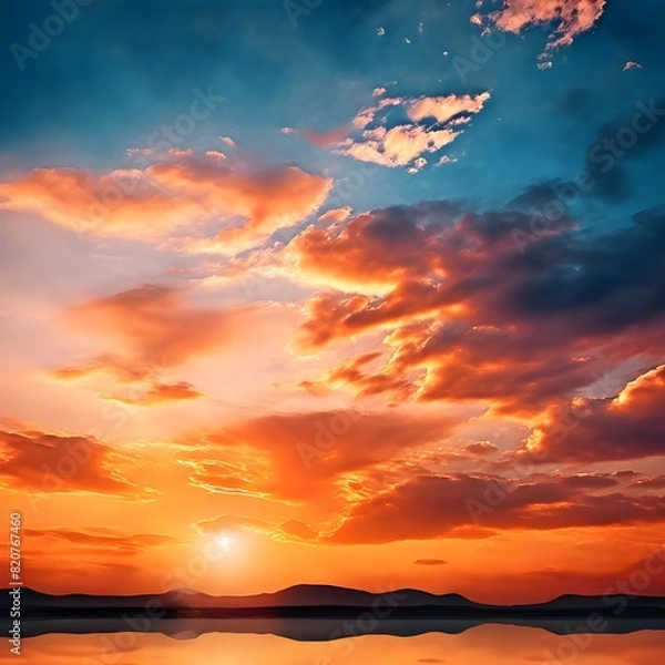 Obraz sunset in the sky