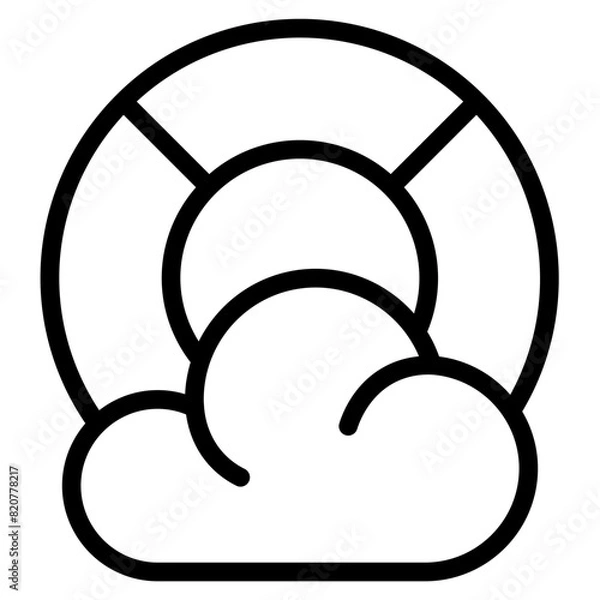 Fototapeta pie chart line