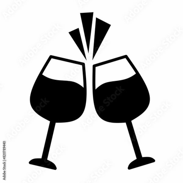 Fototapeta celebration icon vector on white background