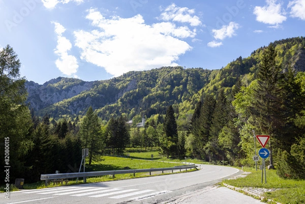 Obraz Mountain pass in Austria, Loiblpass