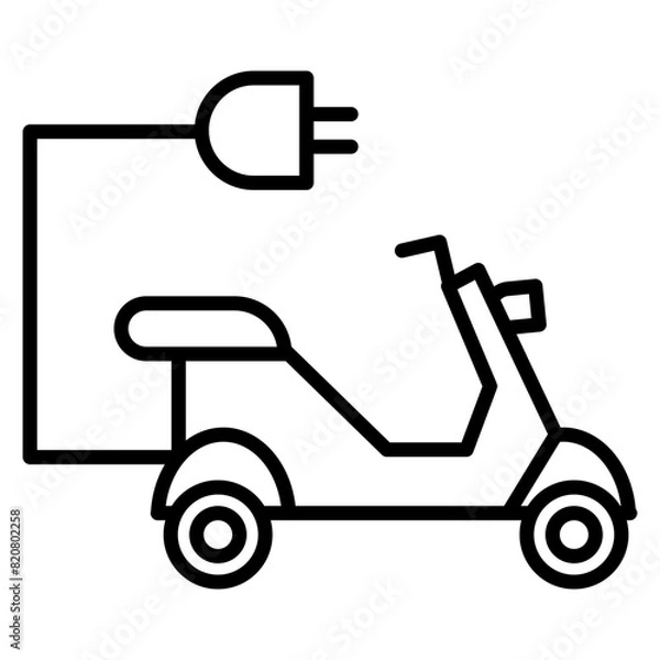 Obraz Electric Bike Icon