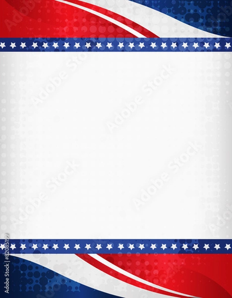 Obraz Grunge USA 4 lipca ramki