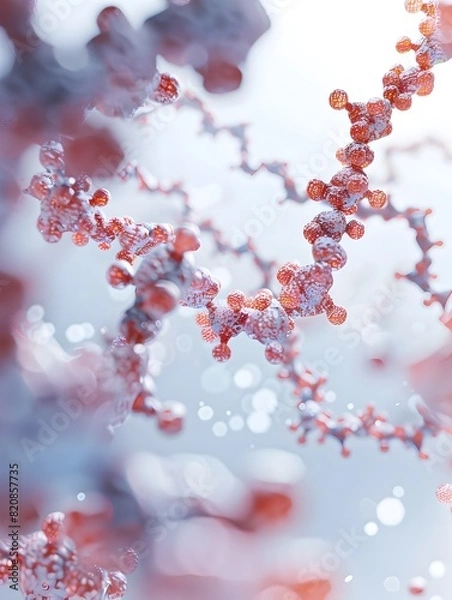 Fototapeta Dynamic Protein Quaternary Structure A Cinematic of Molecular Interactions in Pharmaceutical Design