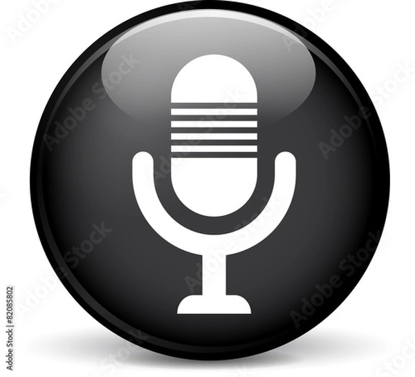 Fototapeta microphone icon