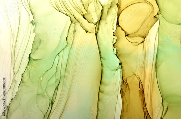 Fototapeta abstract art background of streaks with layers in yellow