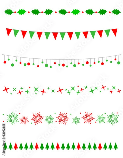 Fototapeta Christmas Border / divider