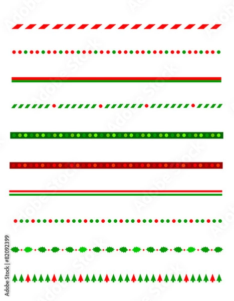 Fototapeta Christmas Border / divider