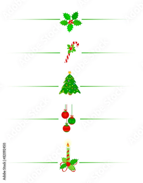 Fototapeta Christmas Border / divider