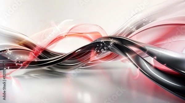 Obraz Neon Futurism - Abstract Design with Dynamic Overlapping Lines and Vibrant Glow