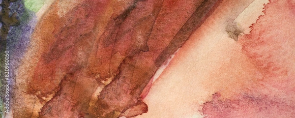 Obraz dark red abstract watercolor background