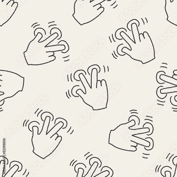 Fototapeta Gesture doodle