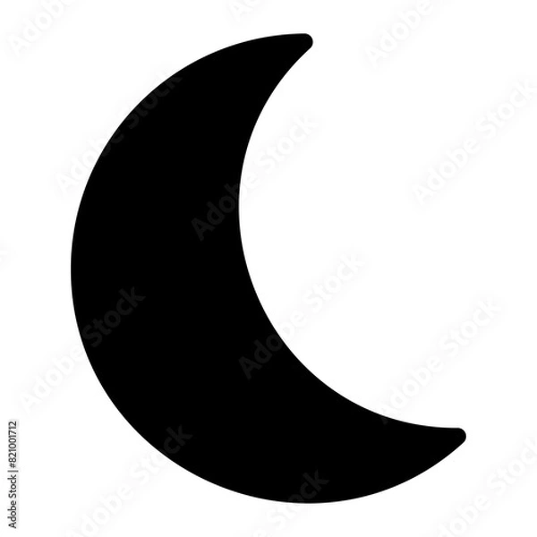 Obraz moon glyph icon
