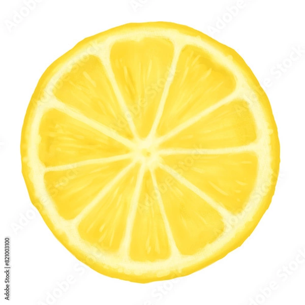 Obraz カットされた輪切りレモン