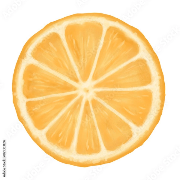 Obraz オレンジの断面　輪切りのみかん