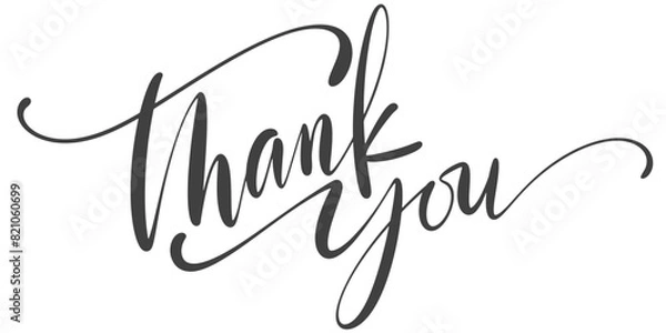 Obraz Thank you hand writen calligraphy