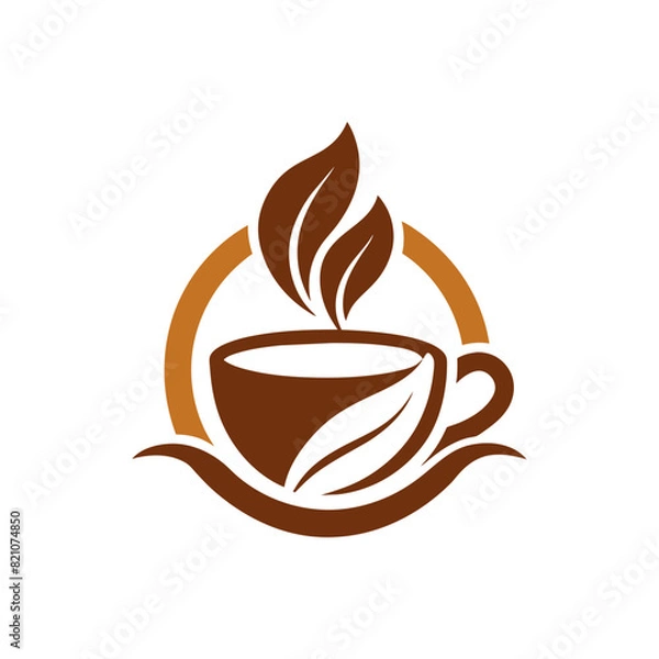 Obraz A coffee cup logo icon vector illustration