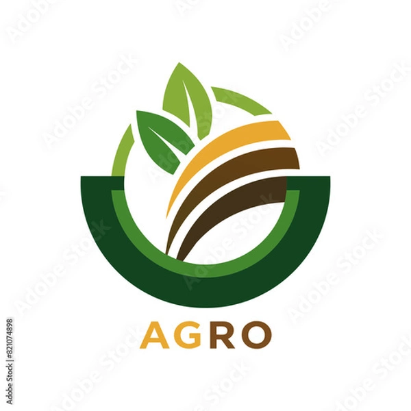 Obraz Agro logo icon vector illustration