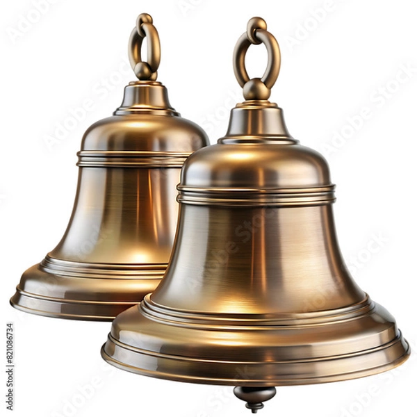 Fototapeta bells 19th century on transparent background