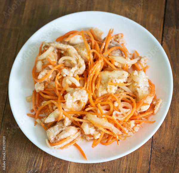 Fototapeta marinated fish