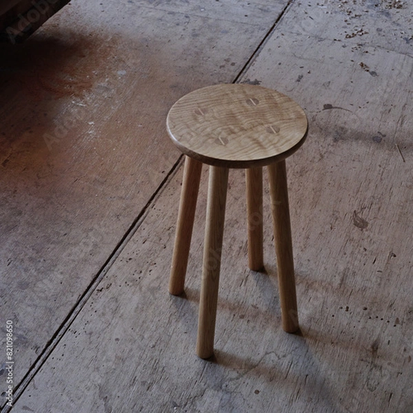 Obraz 丸椅子　スツール　木製家具