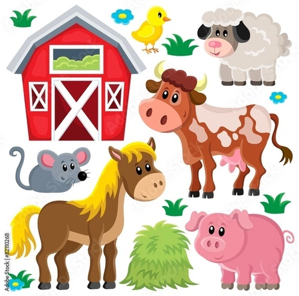 Obraz Farm animals set 2